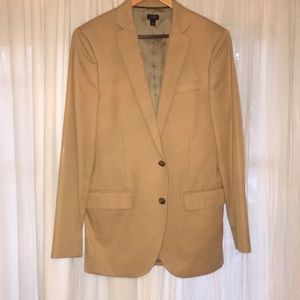 NWT J. Crew Ludlow Khaki cotton blazer, Size 36R